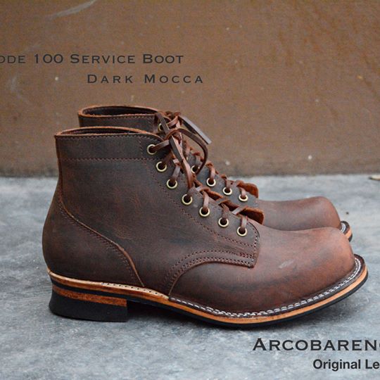 100 Service Boots Dark Mocca