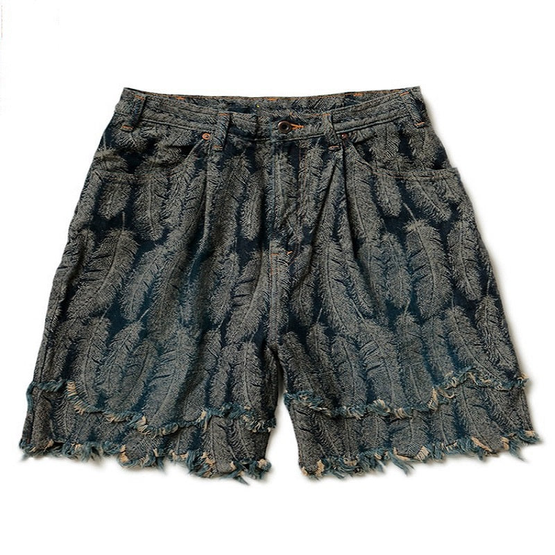 12OZ FEATHER DENIM SHORTS