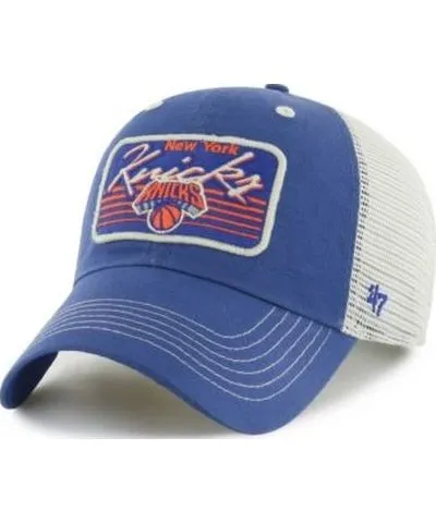 '47 Men's NBA New York Knicks Five Point Patch Clean Up Adjustable Hat