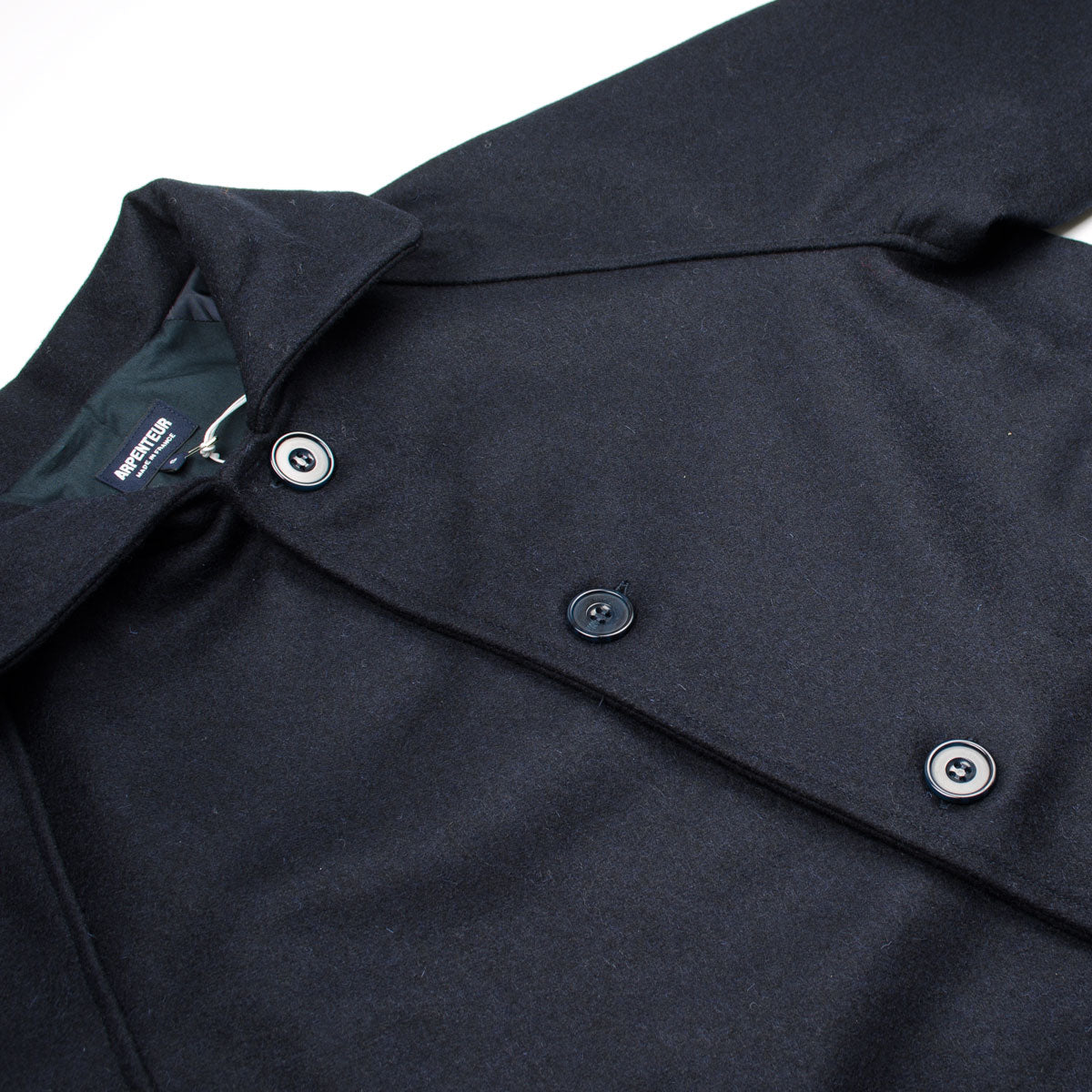 Arpenteur - Utile Melton Wool Coat - Navy