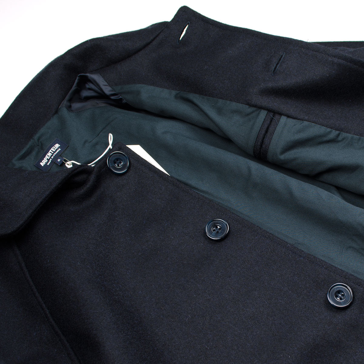 Arpenteur - Utile Melton Wool Coat - Navy