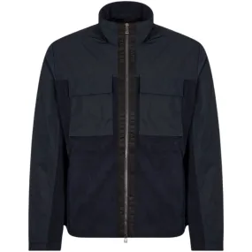 Belstaff Halstead Fleece Zip Up Dark Ink Blue Fleece Jacket