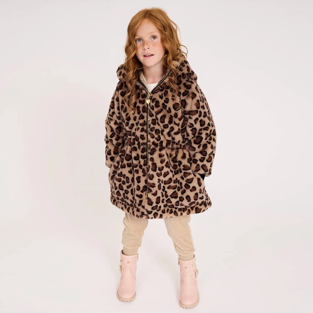 Black Leopard Reversible Coat