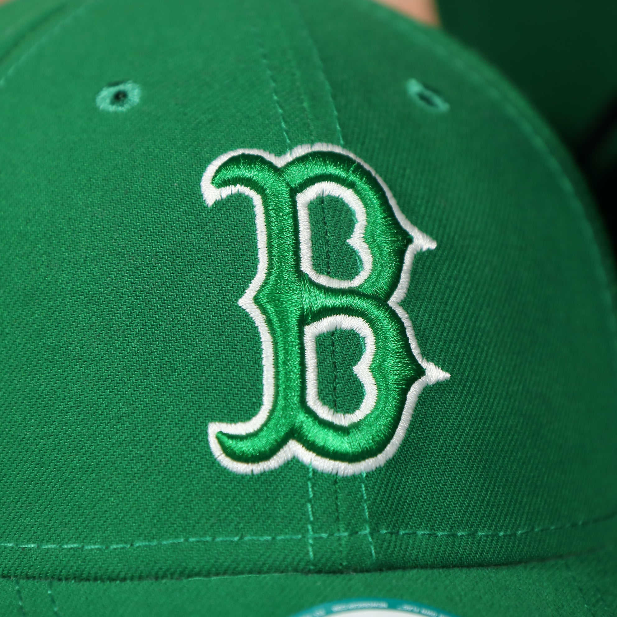 Boston Red Sox ST. Patrick's Dad  Logo Green Bottom Dad Hat | Green Dad Hat