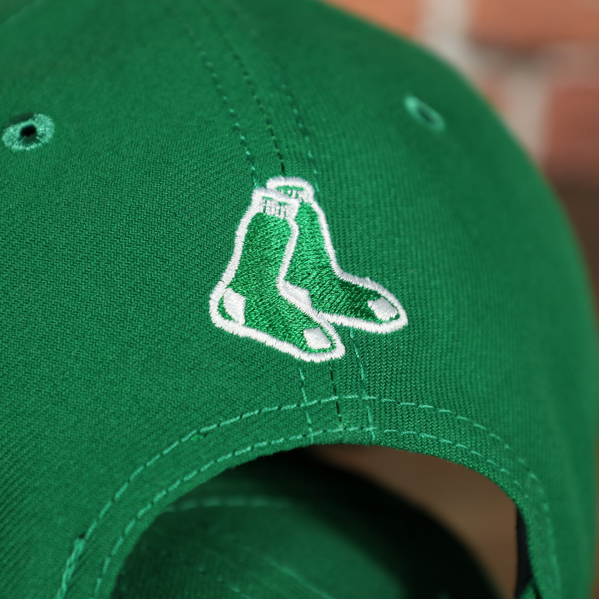 Boston Red Sox ST. Patrick's Dad  Logo Green Bottom Dad Hat | Green Dad Hat