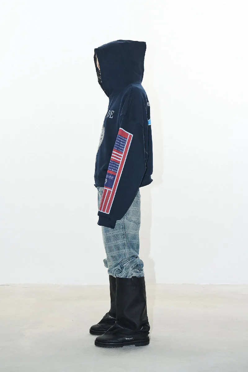 Boxy Dual-Sided Embroidered Hoodie