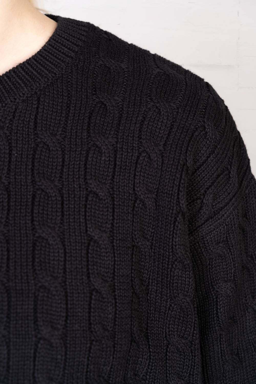 Brianna Cotton Cable Knit Sweater