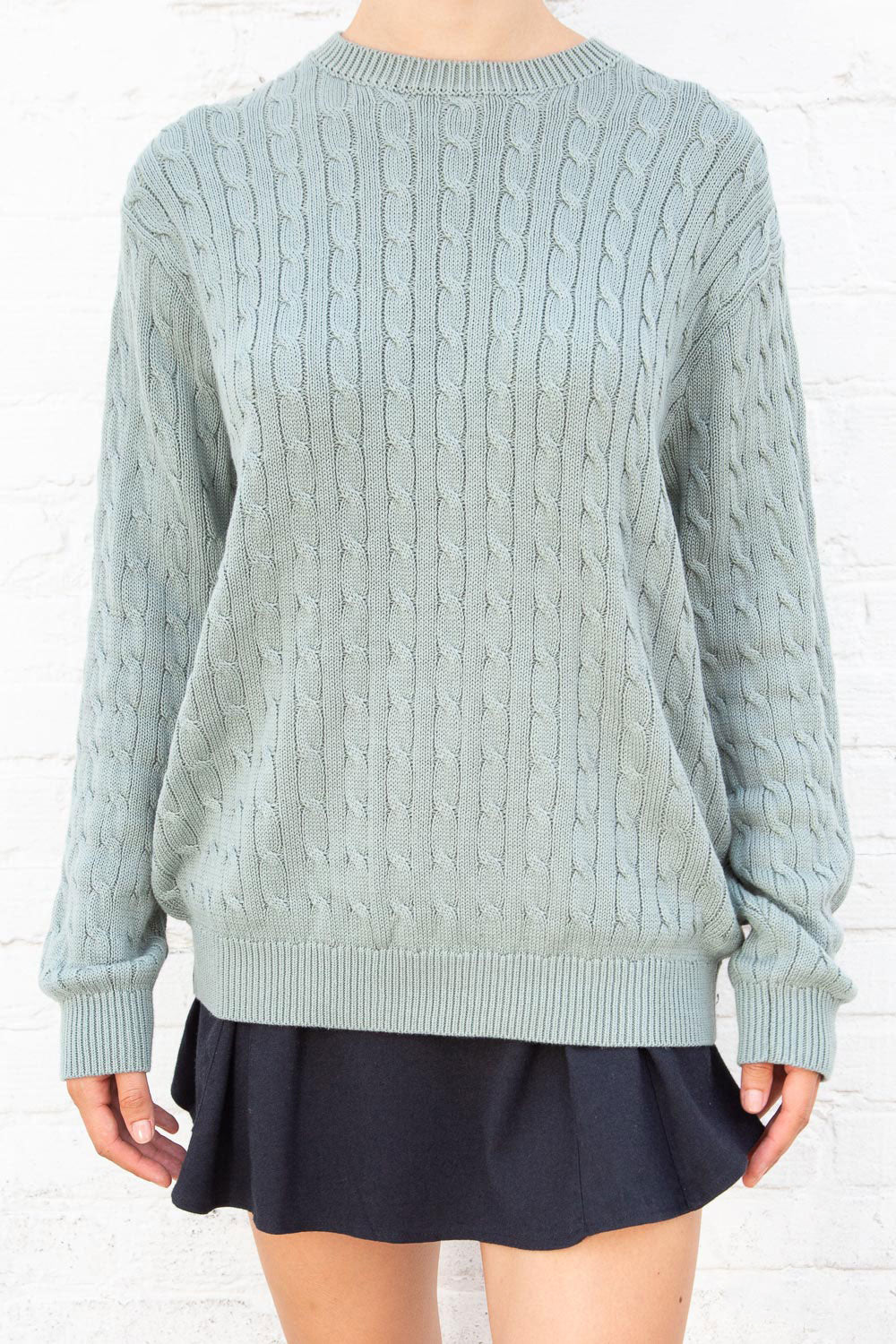 Brianna Cotton Cable Knit Sweater