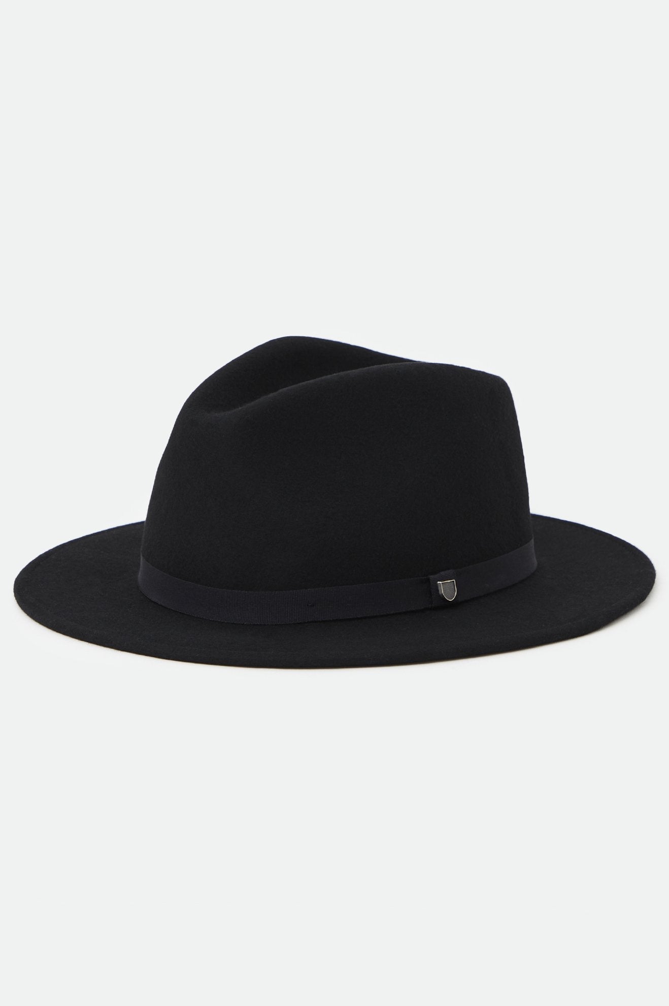 Brixton Messer Packable Fedora - Black/Black