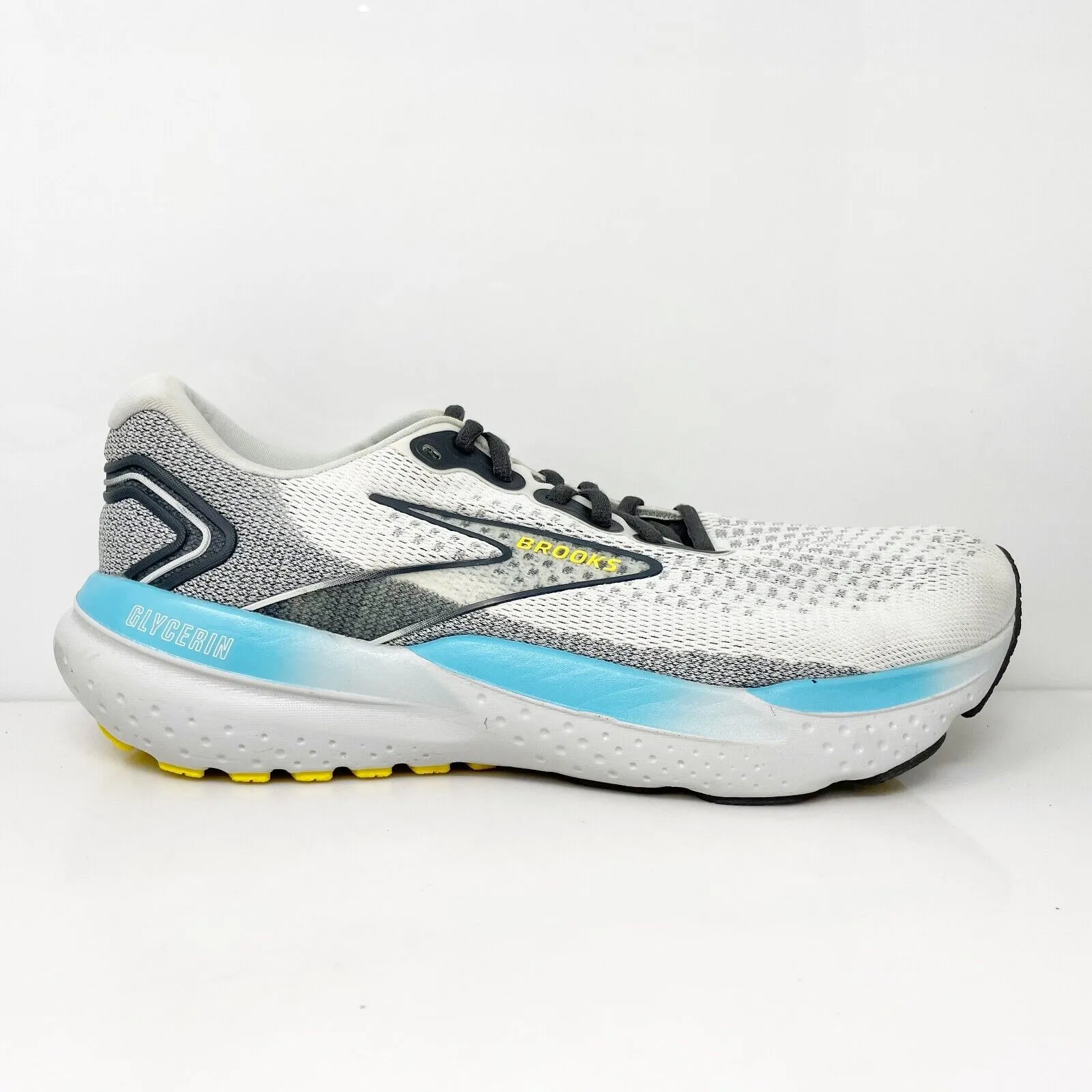 Brooks Mens Glycerin 21 1104191D184 Gray Running Shoes Sneakers Size 9 D