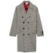 BRUNELLO CUCINELLI DB Prince Of Wales Checked Wool Overcoat Black/White