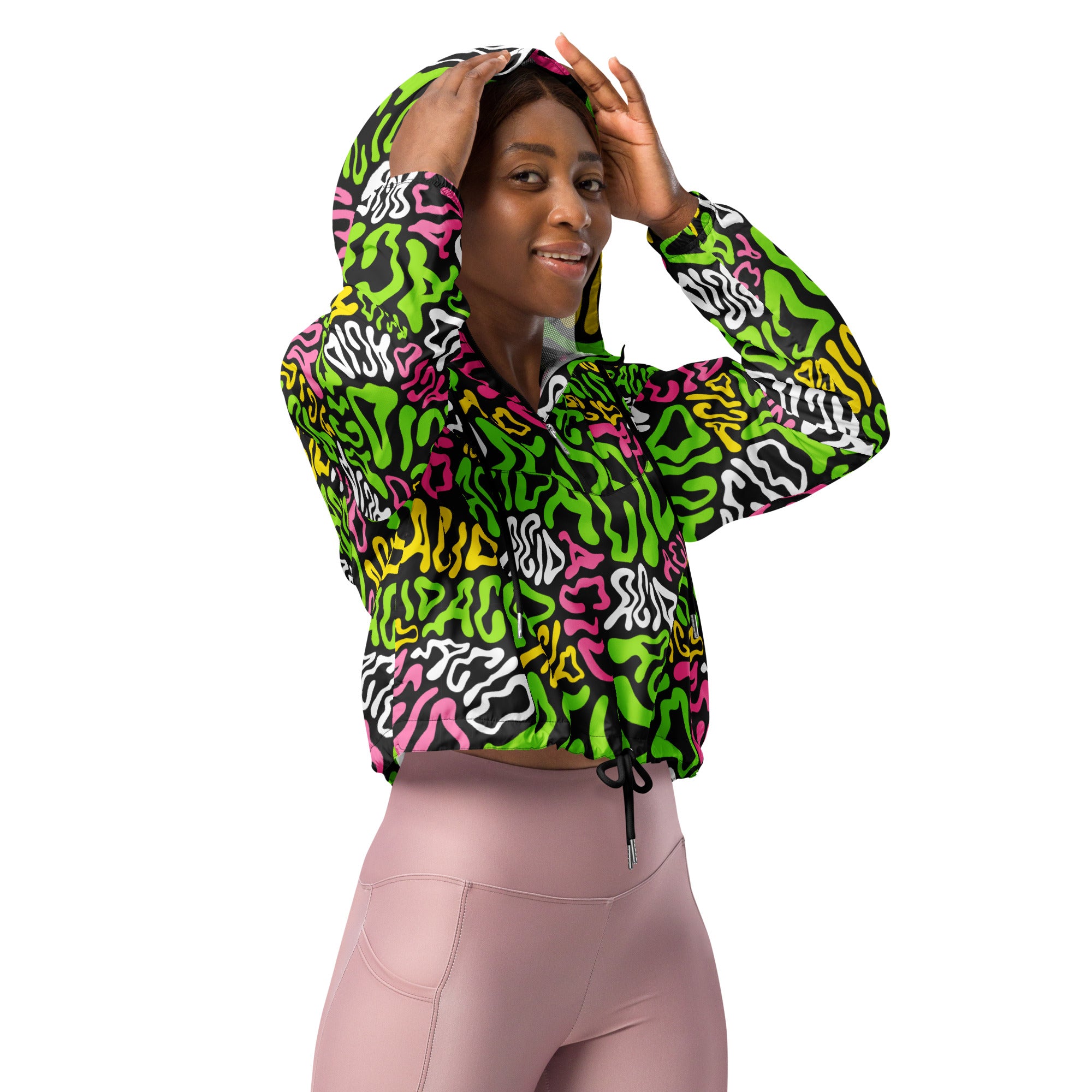 Candy Acid Cropped Windbreaker