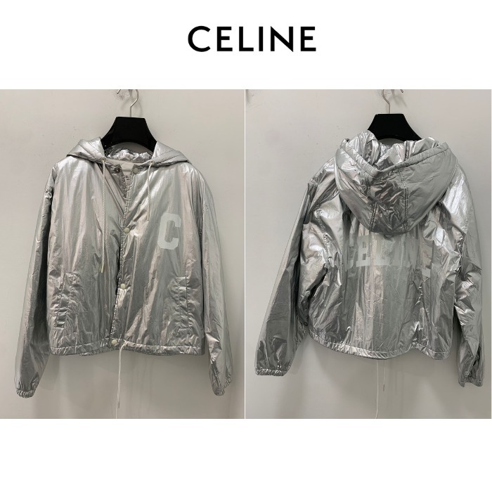 CELINE  |cropped skater jacket in nylon