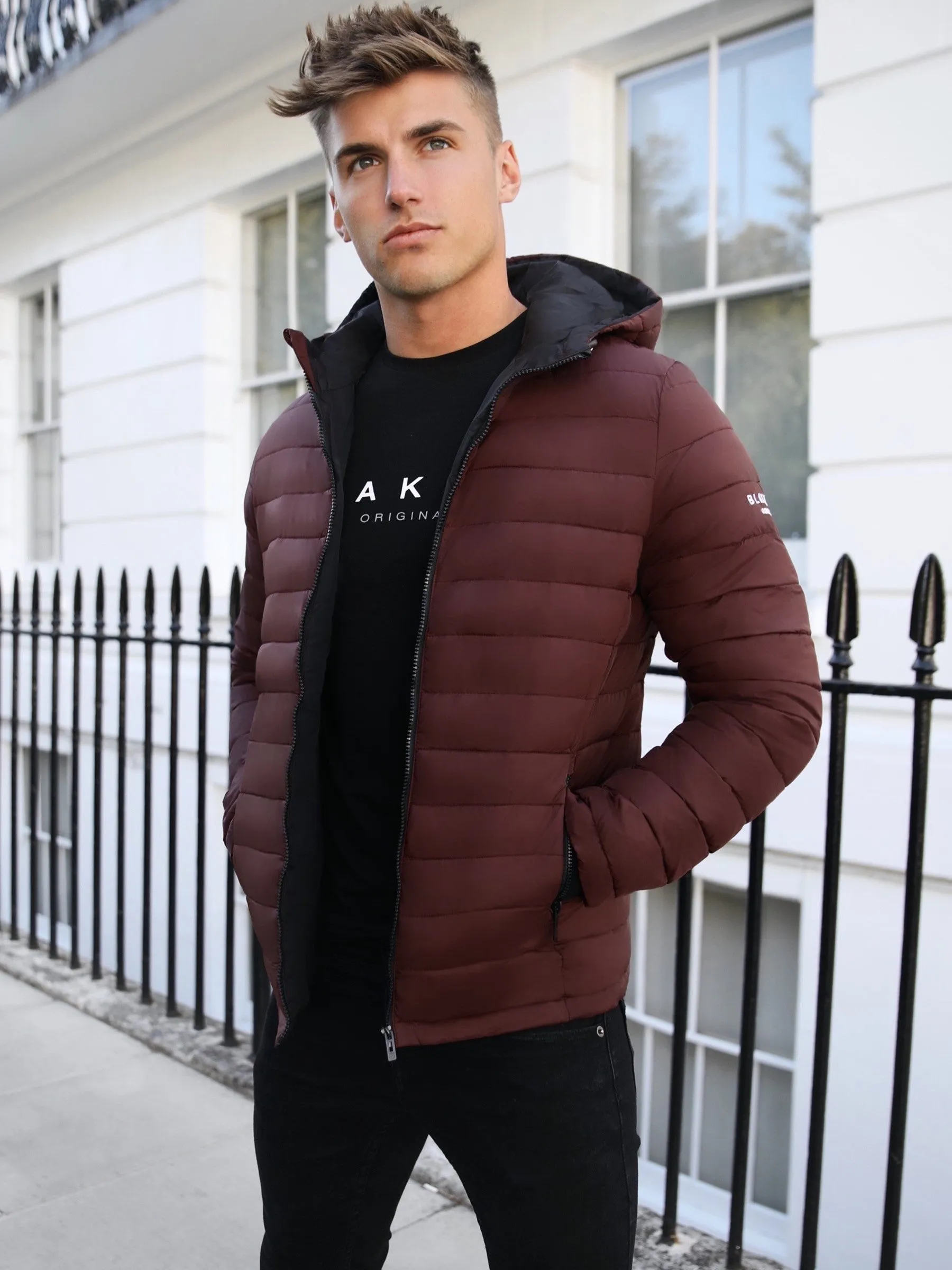 Chiswick Lightweight Coat - Burgundy