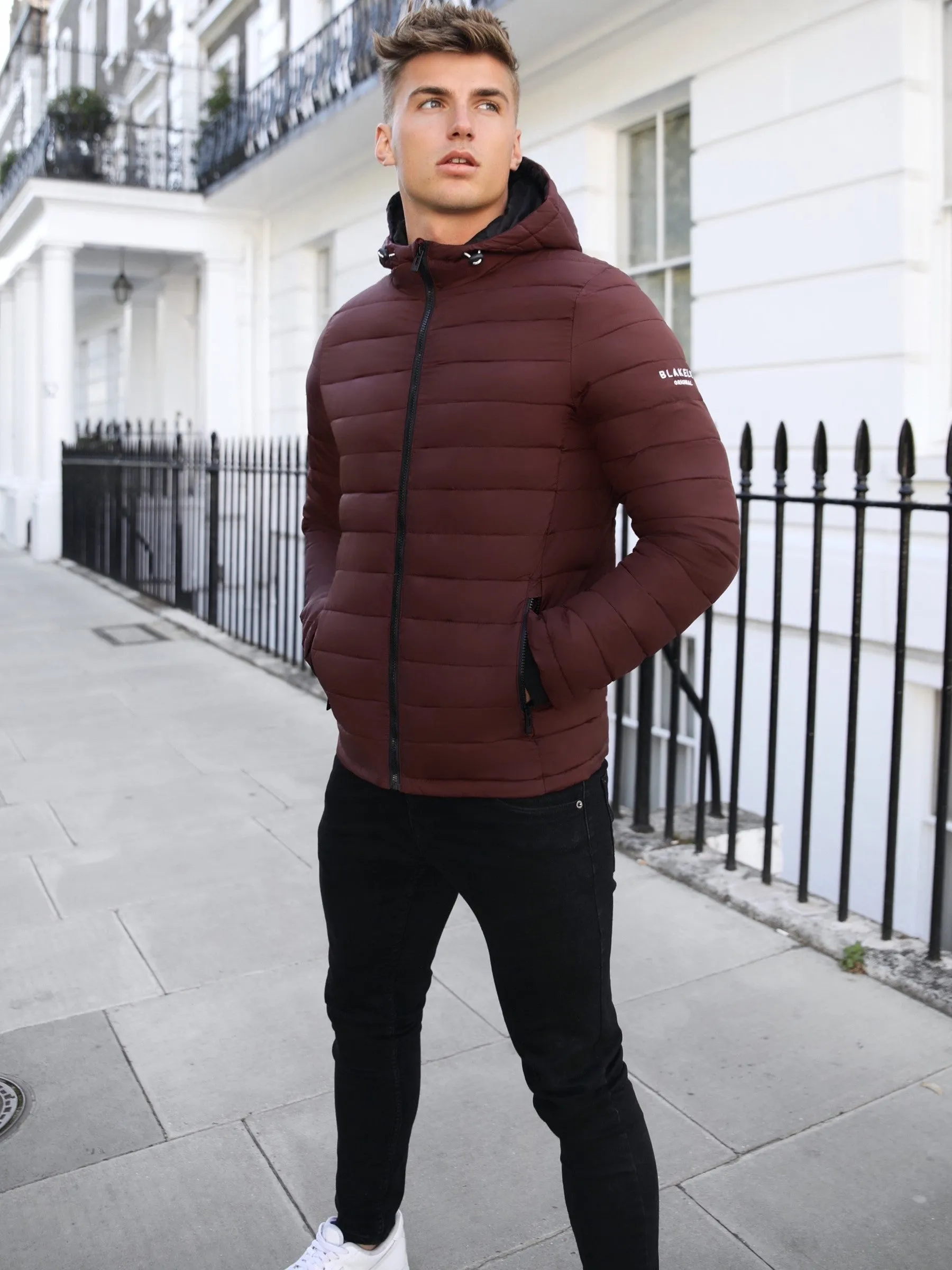 Chiswick Lightweight Coat - Burgundy