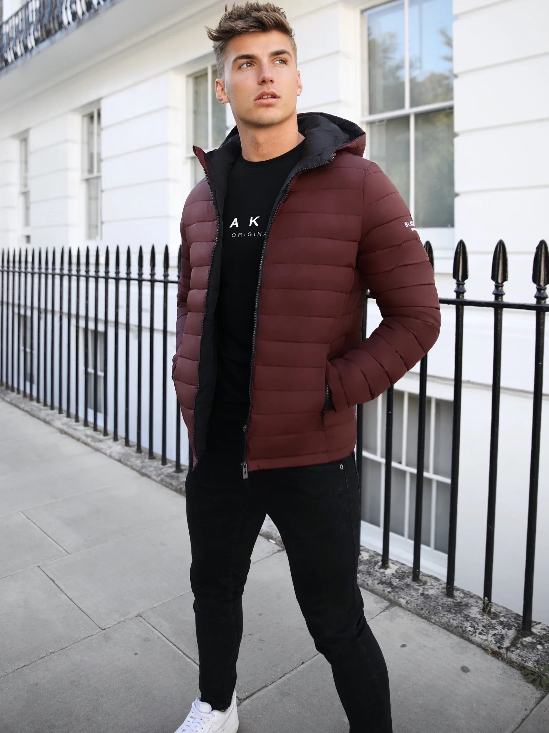 Chiswick Lightweight Coat - Burgundy