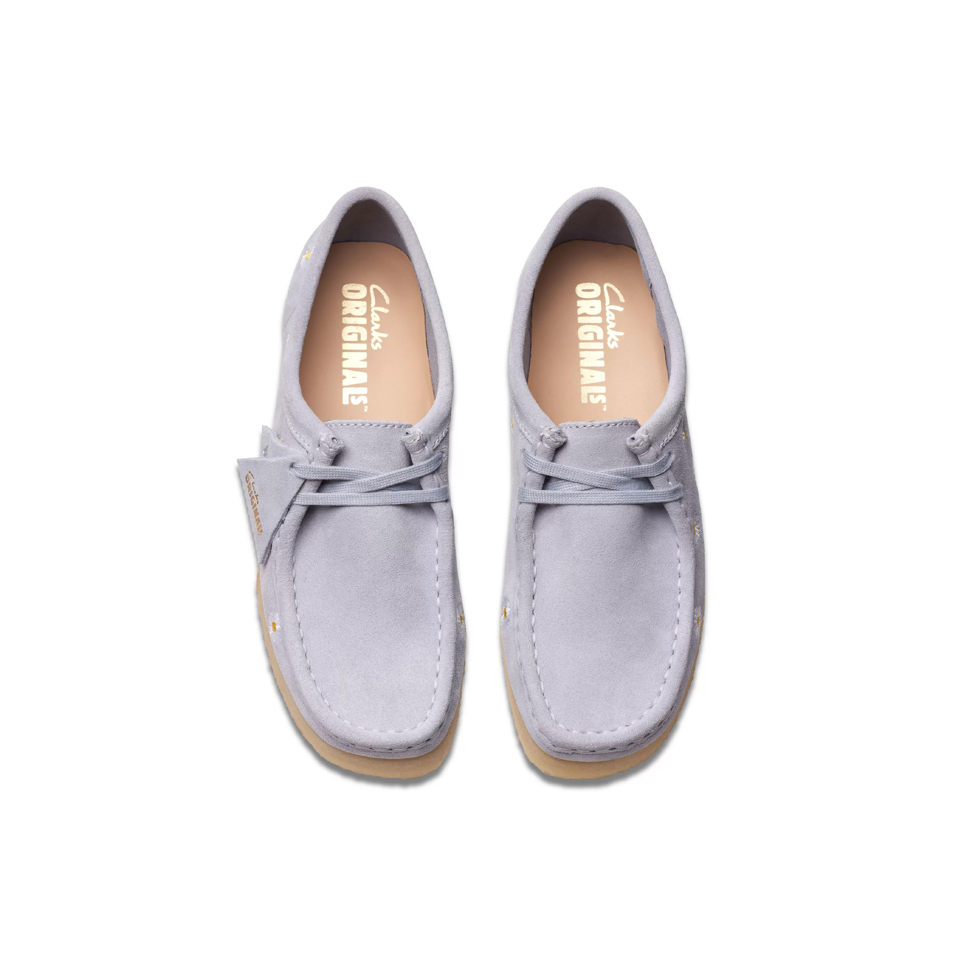 Clarks Wallabe Cloud Grey Emb