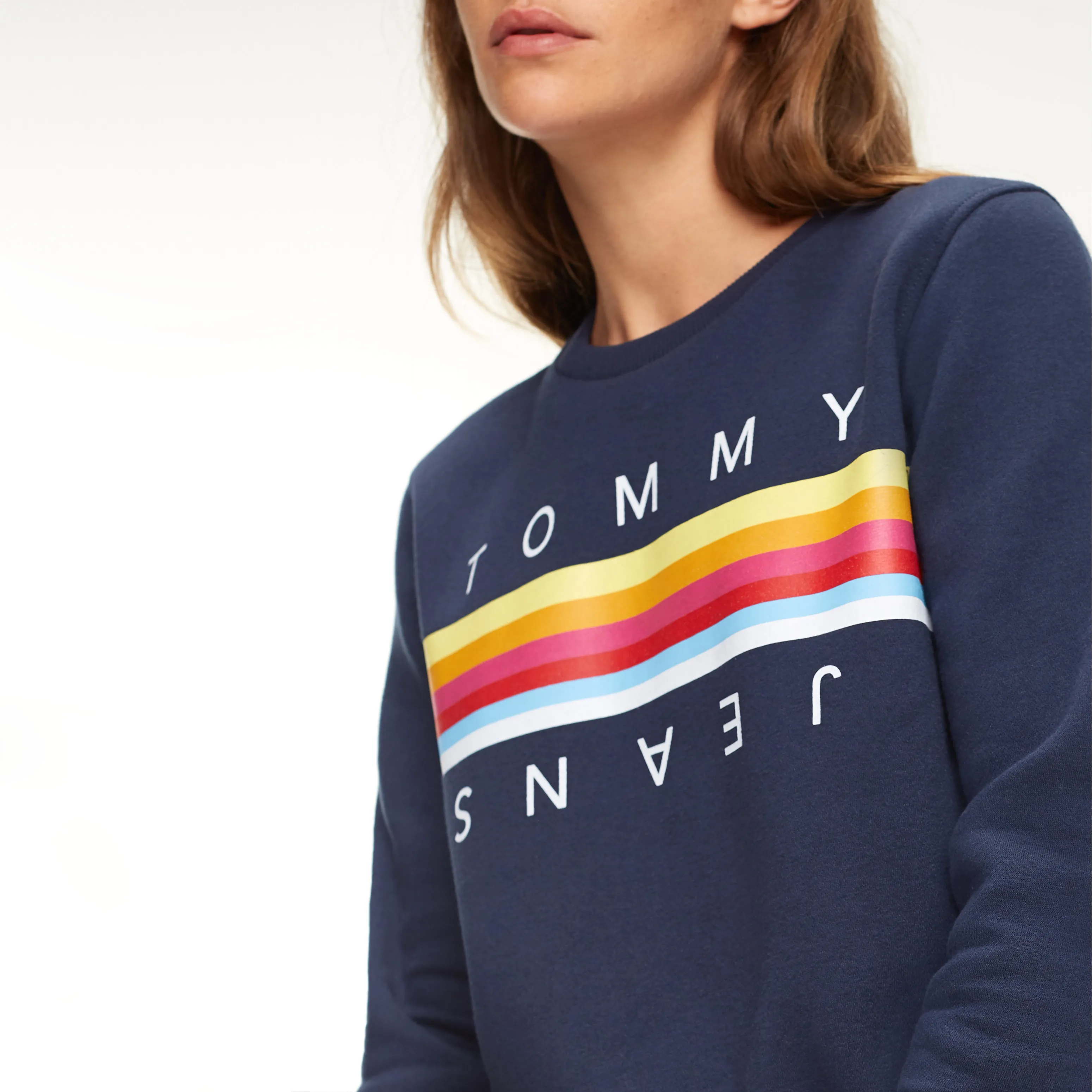 Colour-Blocked Stripe Sweatshirt | Hoodies | Tommy Hilfiger