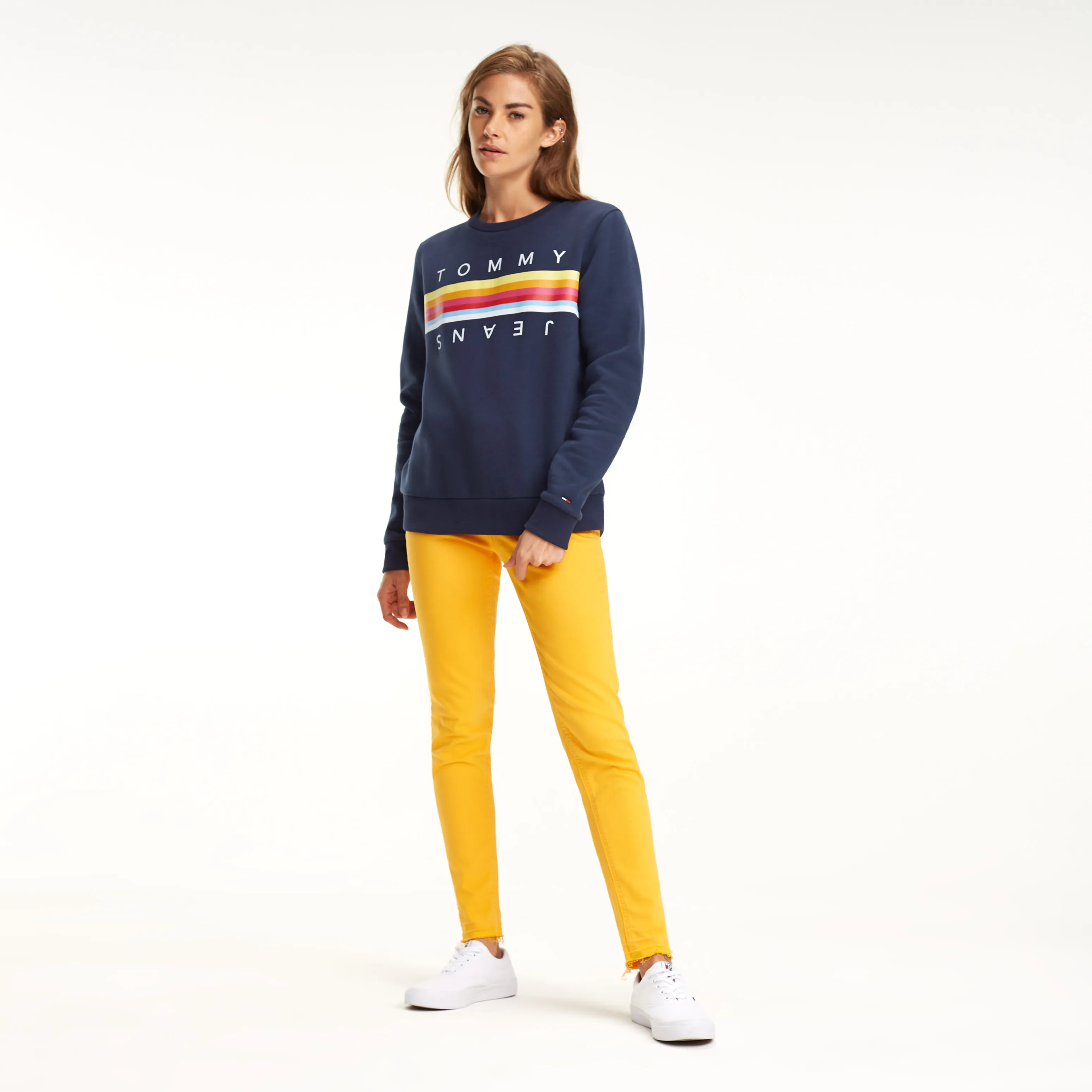 Colour-Blocked Stripe Sweatshirt | Hoodies | Tommy Hilfiger