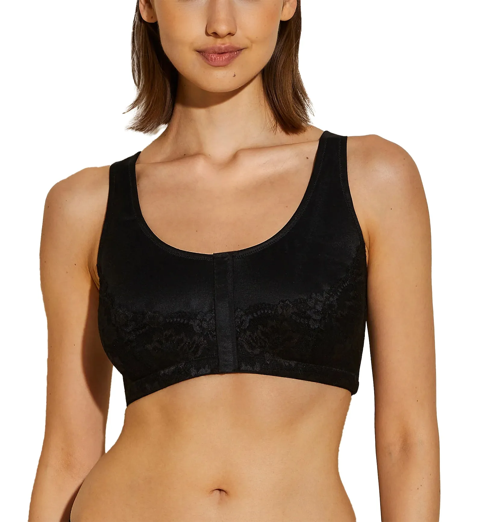 Cosabella Savona Cathy Post-Surgical Front Close Bralette (SAVON1383) - Black