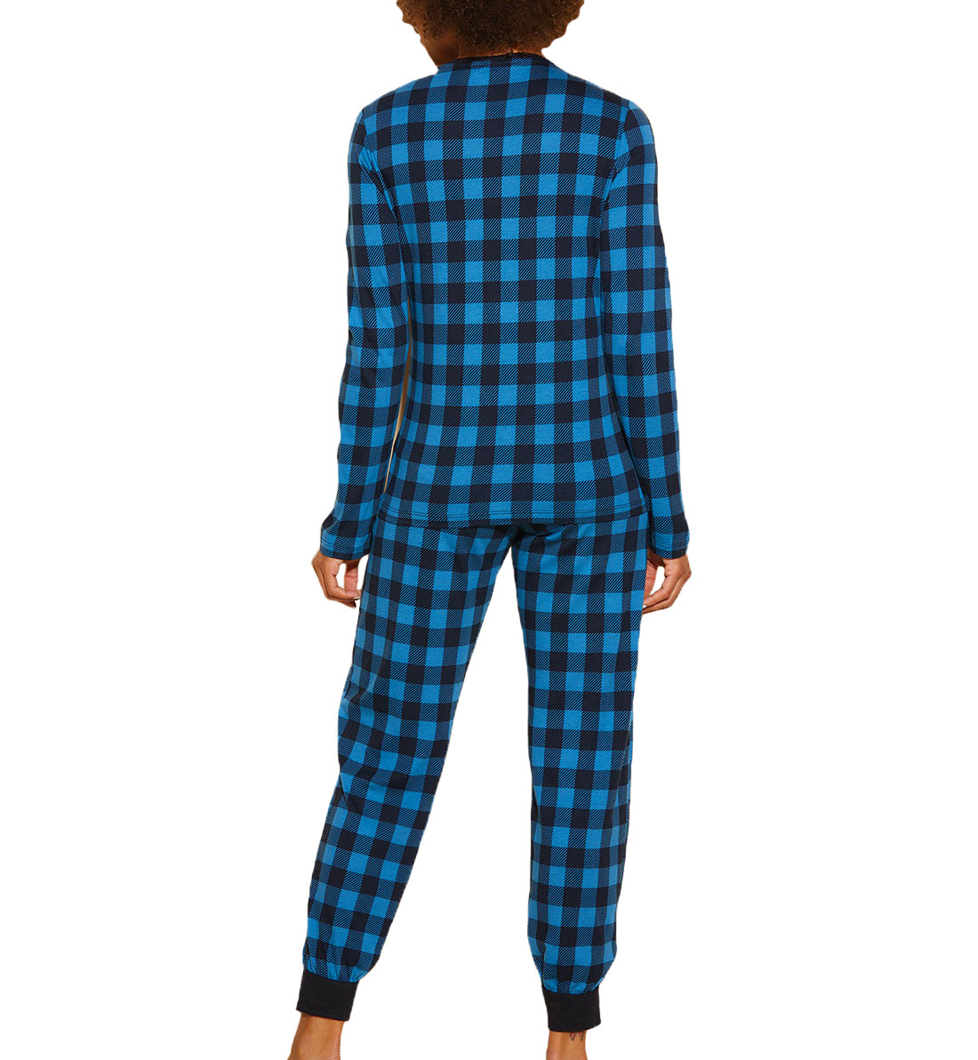 Cosabella Ski Trip Long Sleeve Top & Jogger PJ Set (SKITR9793) - Malawi Plaid