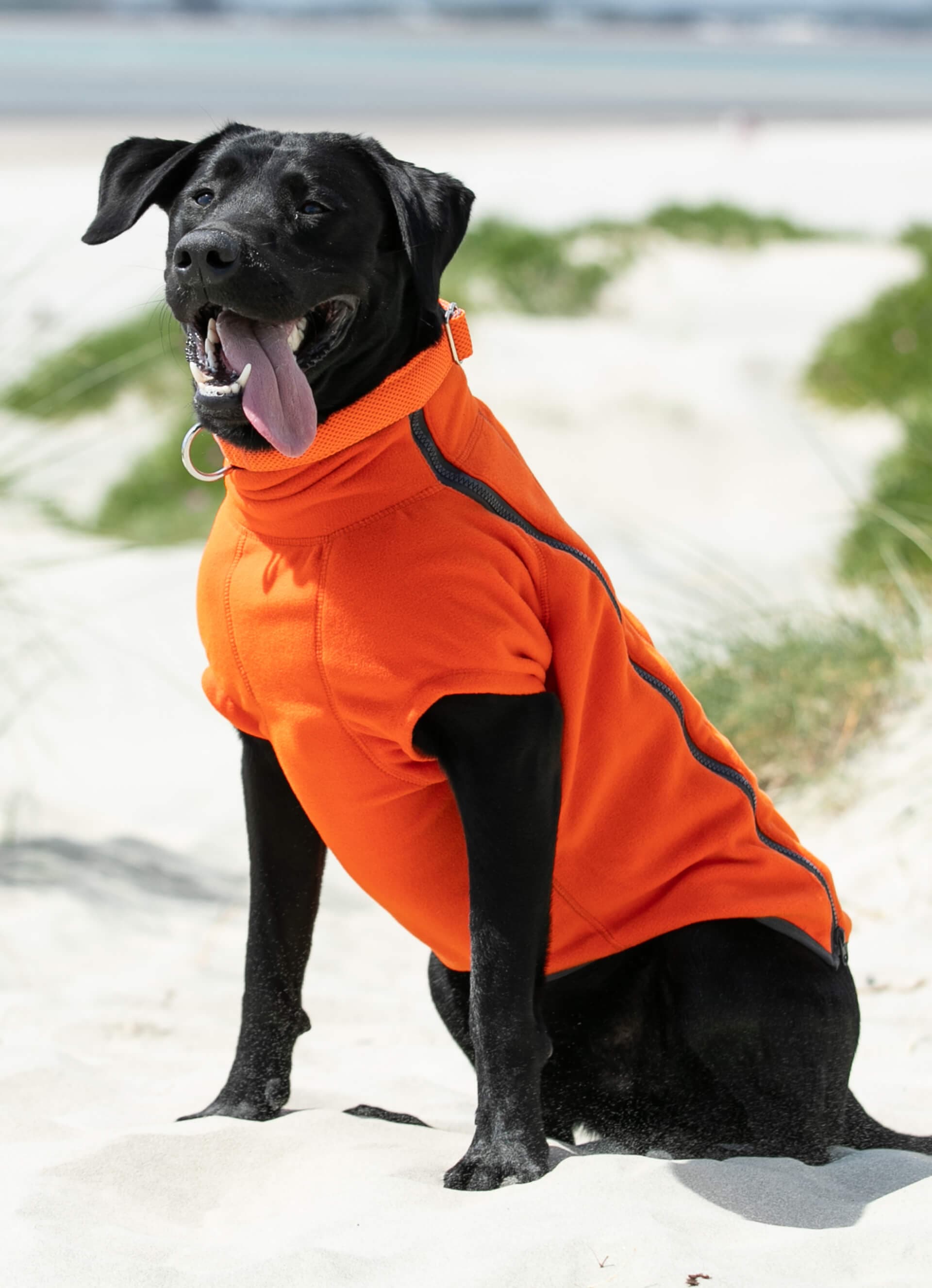 Cosy Warm Fleece Dog Jacket - Orange