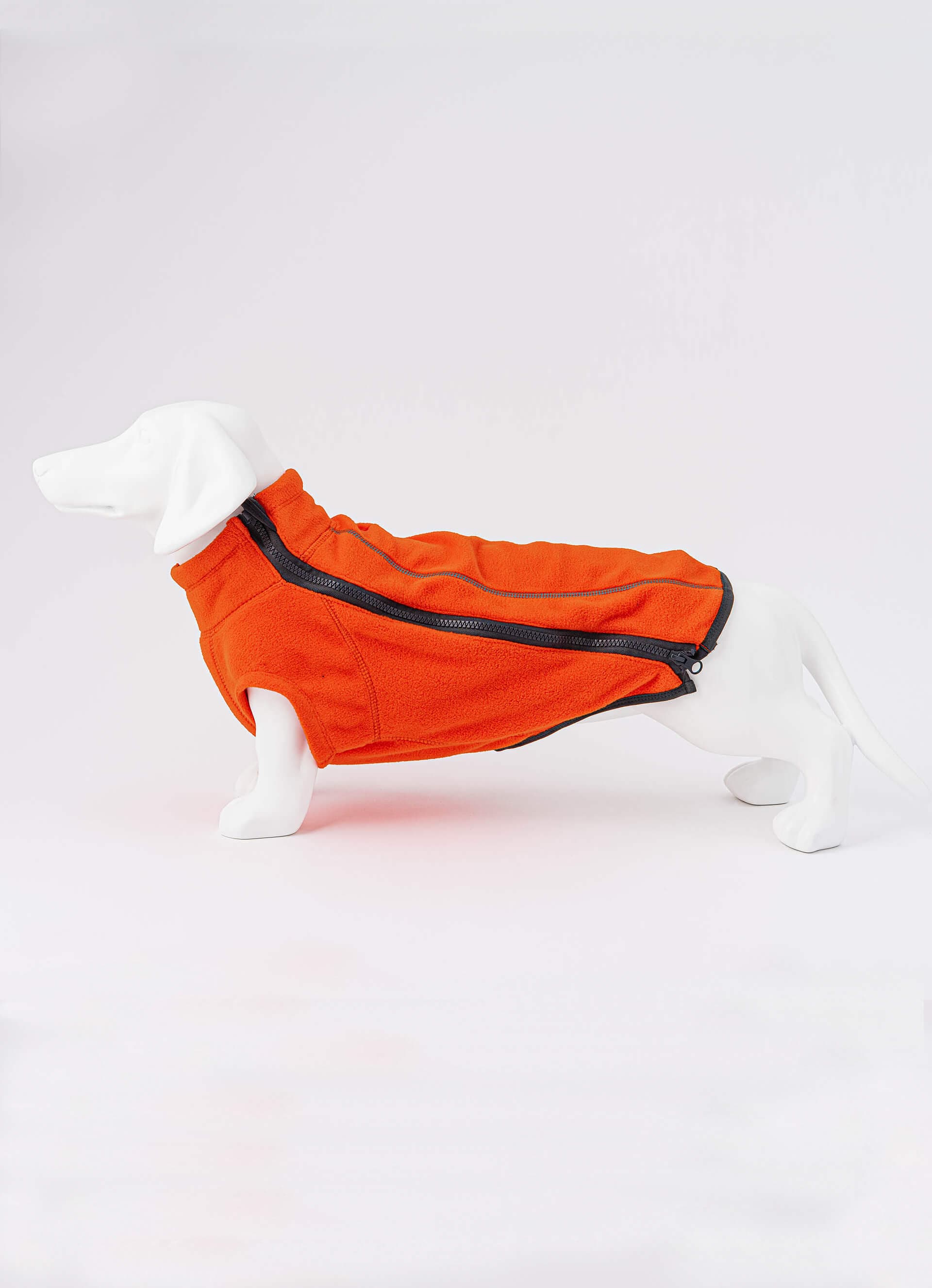 Cosy Warm Fleece Dog Jacket - Orange