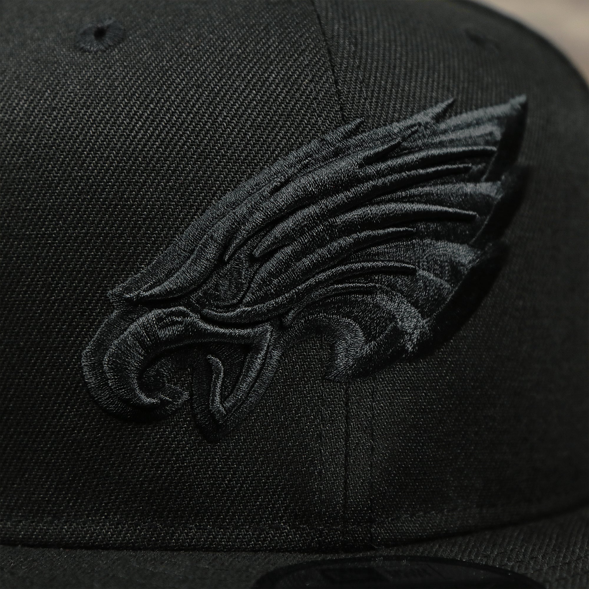 Eagles snapback black on black snapback hat | All black eagles snapback  | 9FIFTY (950) SNAPBACK HAT