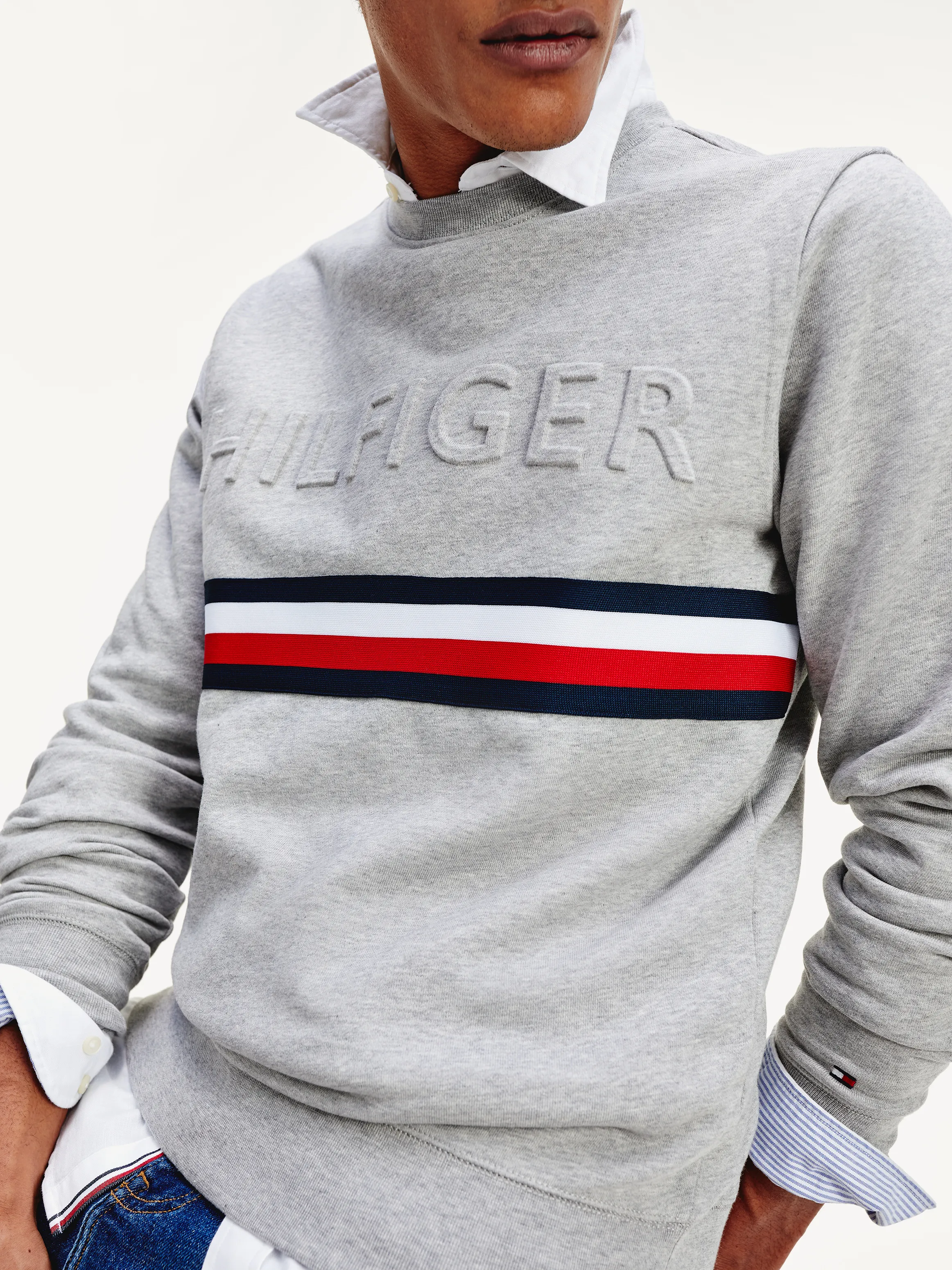 Embossed Logo Sweatshirt | Sweatshirts & Hoodies | Tommy Hilfiger