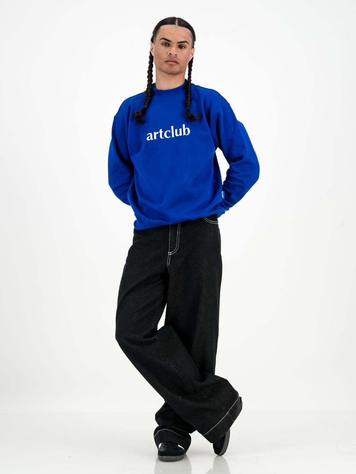 Embroidered Logo Sweater Royal