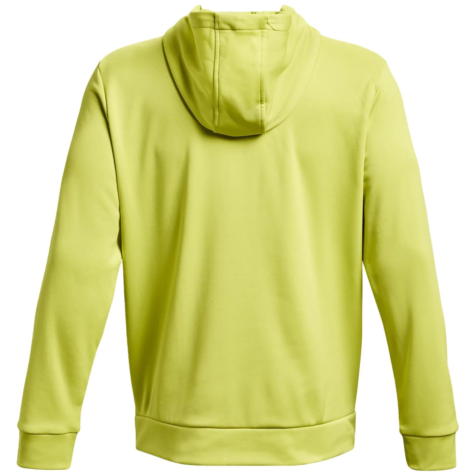 Fleece Graphic Hoodie Lime Yellow - AW23