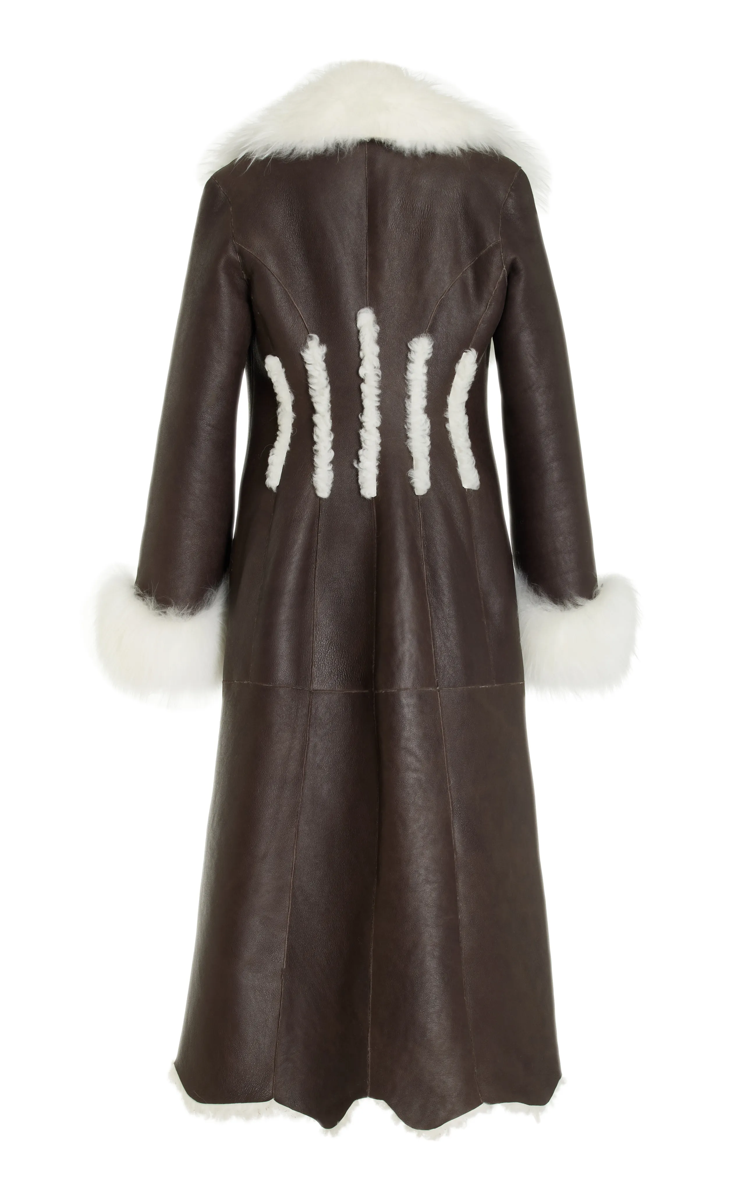 Gabriela Hearst Prufrock Shearling-Trimmed Suede Coat