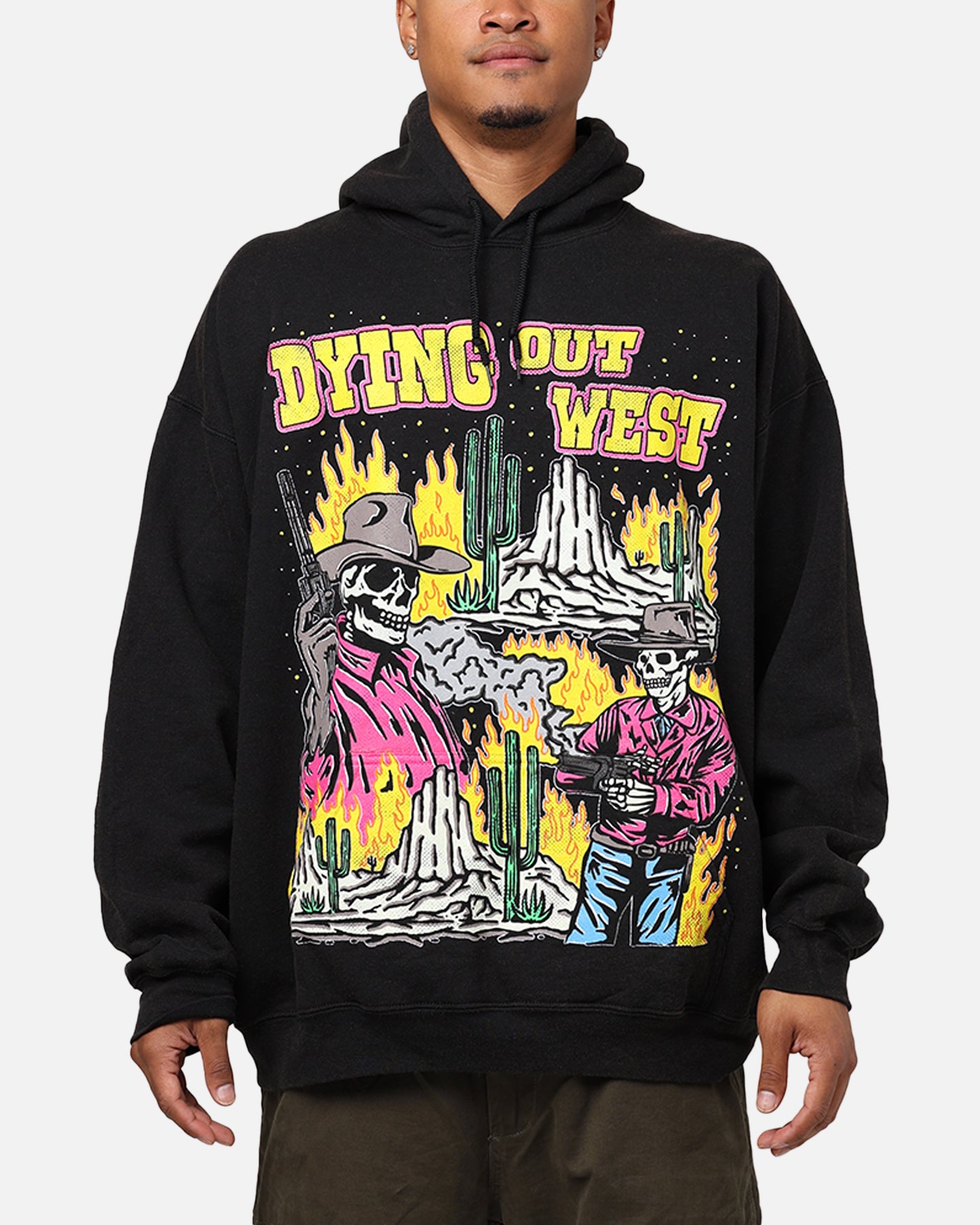 Goat Crew Dying Out West Hoodie Black Wash