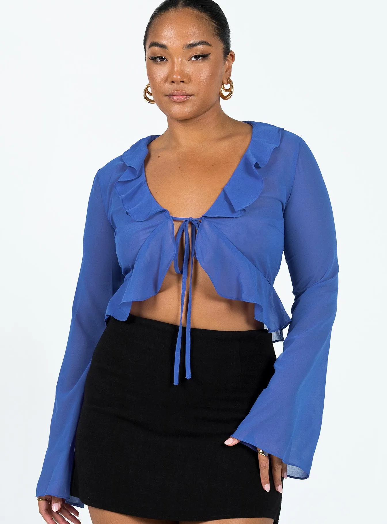 Gylda Long Sleeve Top Blue