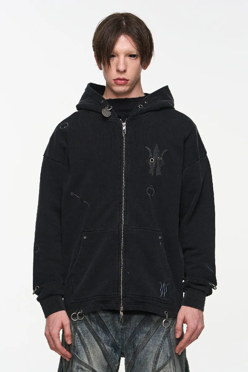 Heavy Metal Graphic Hoodie Jacket