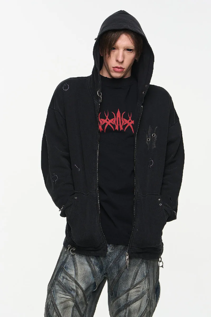 Heavy Metal Graphic Hoodie Jacket