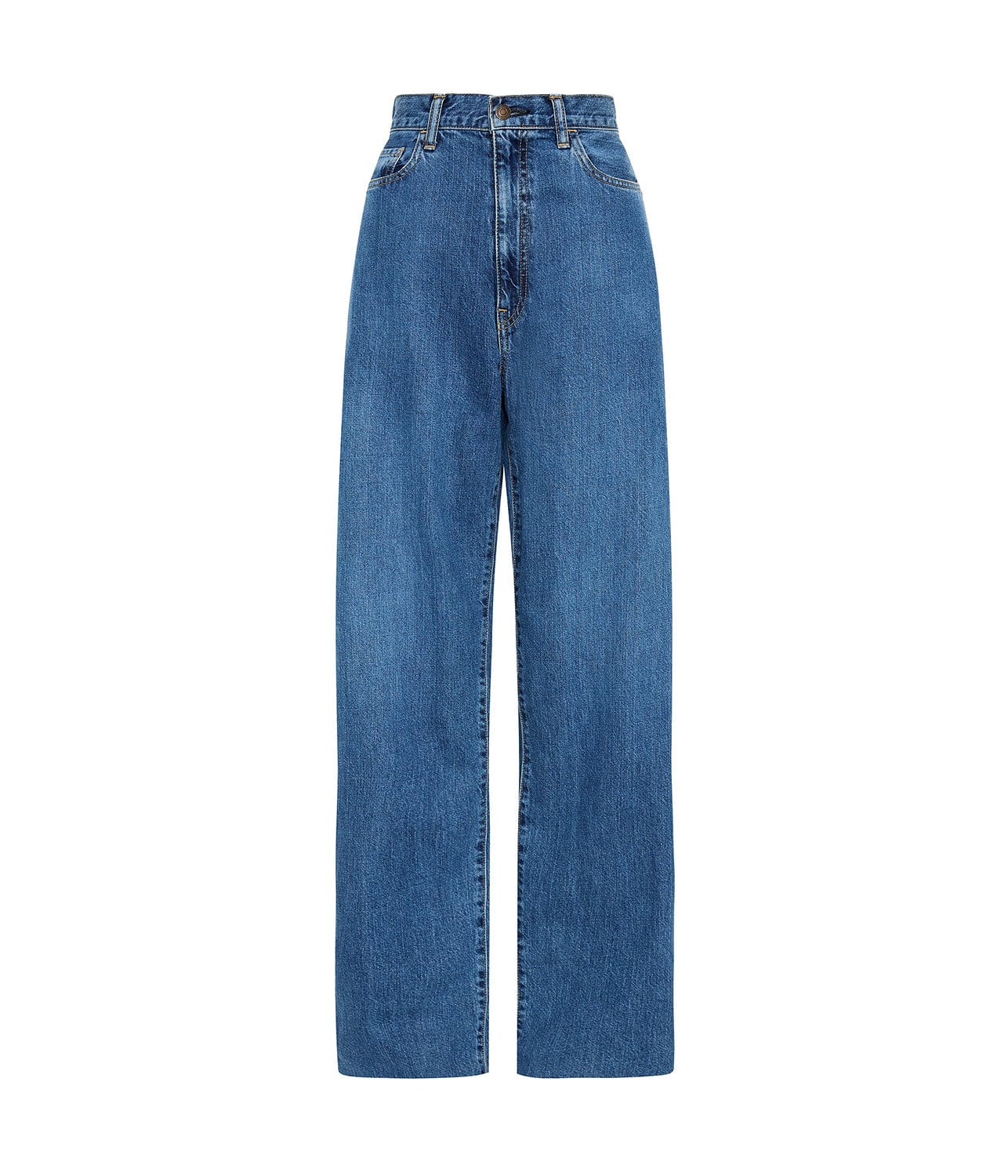 HIGH RISE STRAIGHT LEG JEAN- CLASSIC WASH