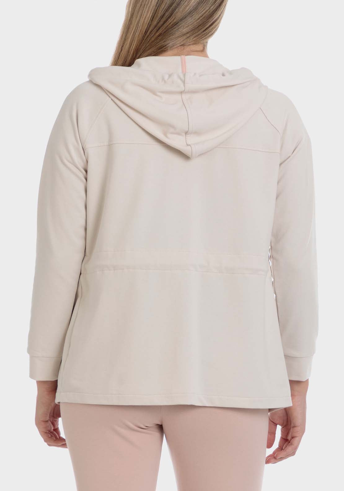 Hooded Sports Jacket - Beige