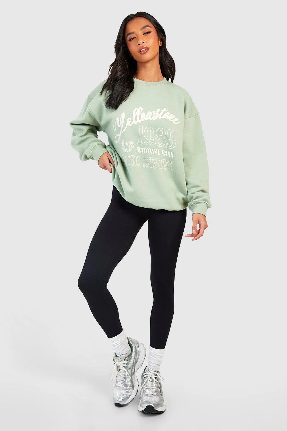 Hoodies & Sweatshirts | Petite Slogan Oversized Sweatshirt | boohoo