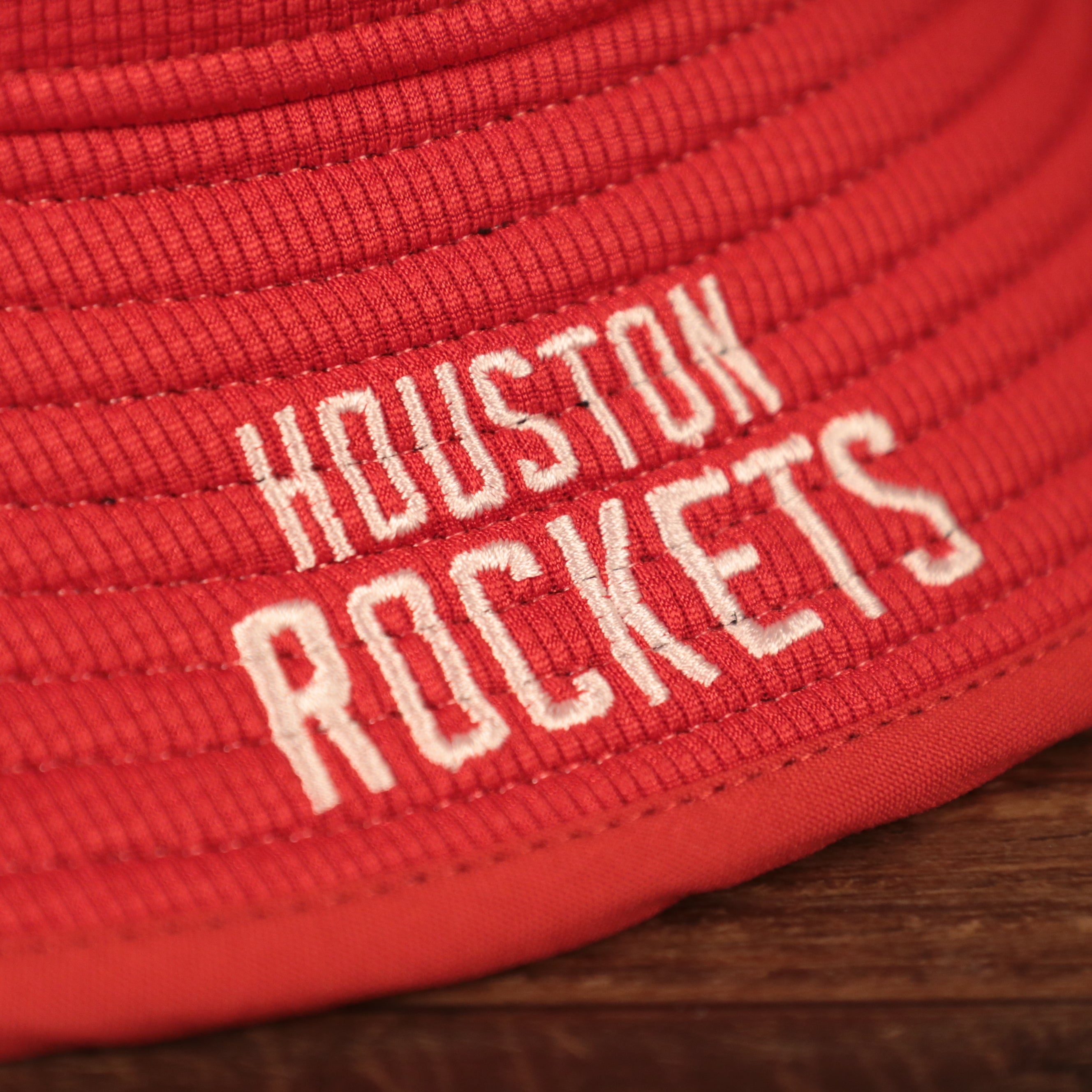 Houston Rockets Red Bucket Hat | Rockets Red Boonie Hat | Rockets NBA Bucket Fisherman Hat