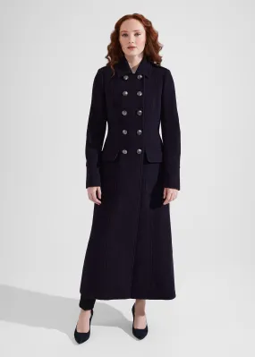 Iris Italian Wool Maxi Coat 