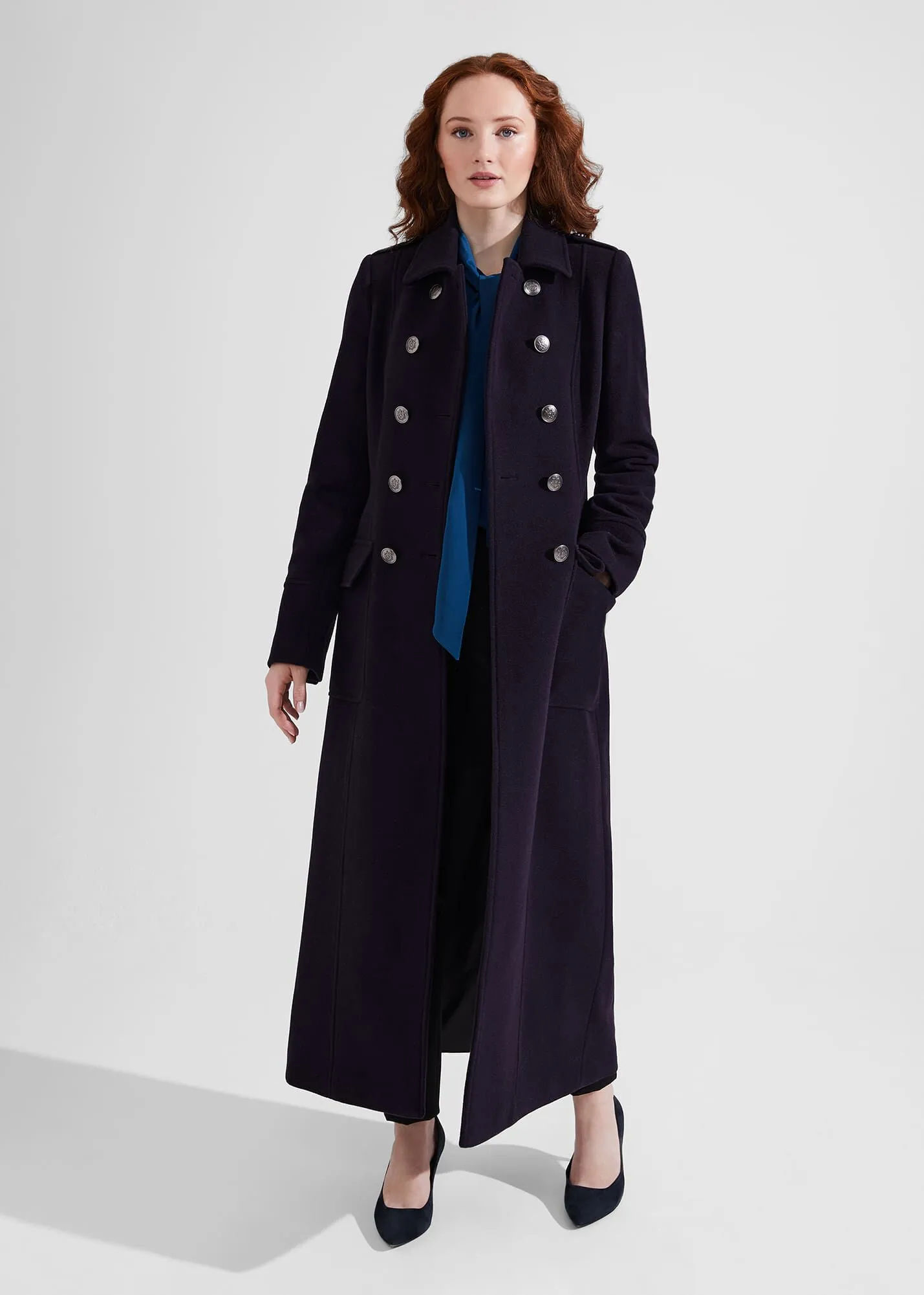 Iris Italian Wool Maxi Coat 