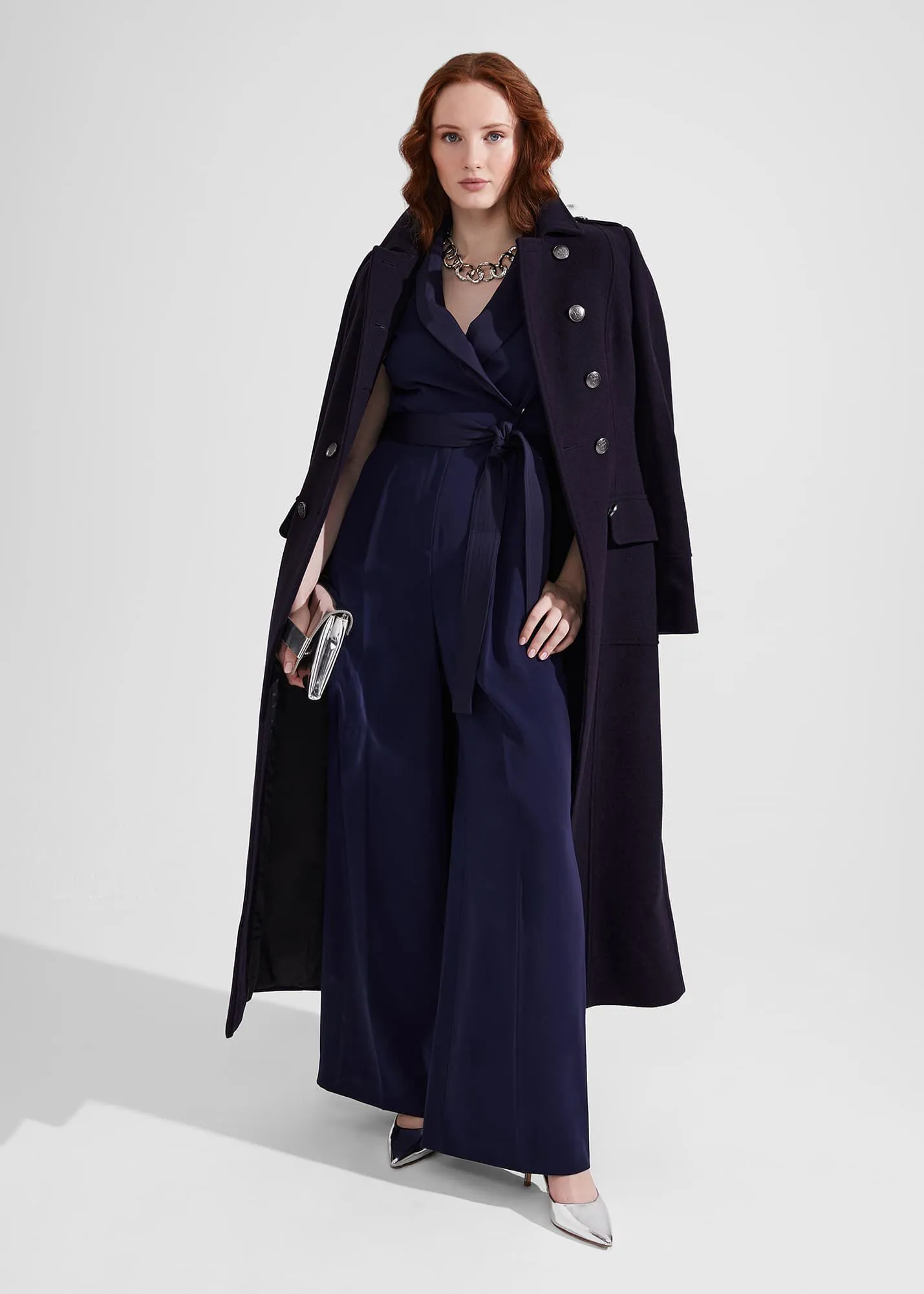 Iris Italian Wool Maxi Coat 