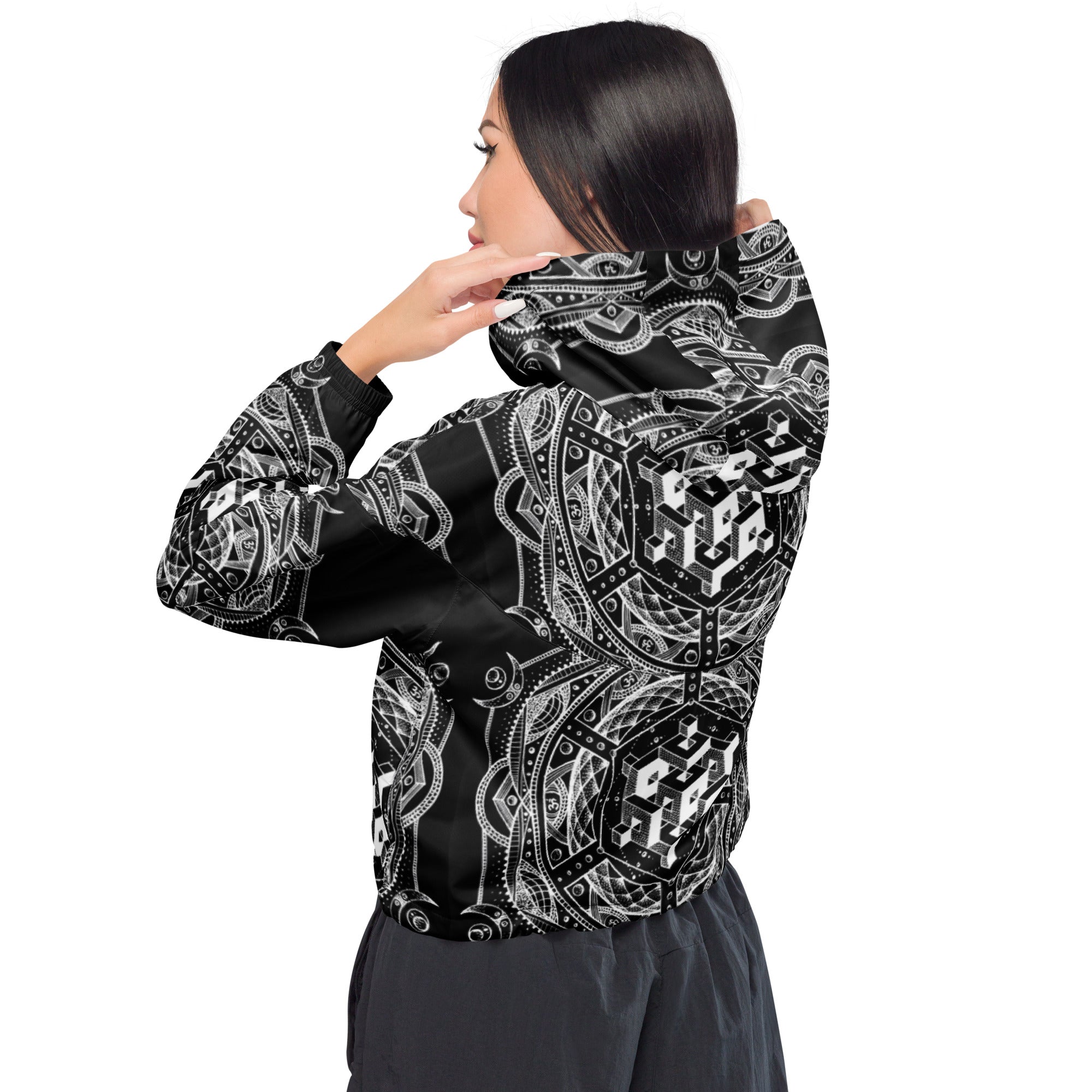 ISOMETRIC REALITY CROPPED WINDBREAKER