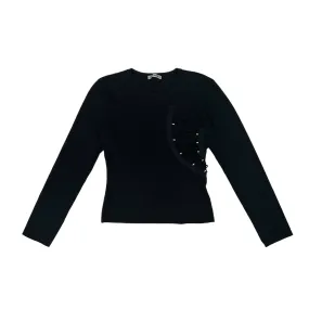 ISSEY MIYAKE LACE LONG SLEEVE - NAVY