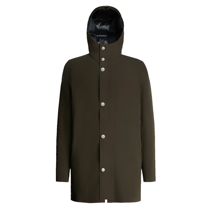 JACKET DOWN UNDER PARKA TAGLIO LASER Uomo Verde Militare