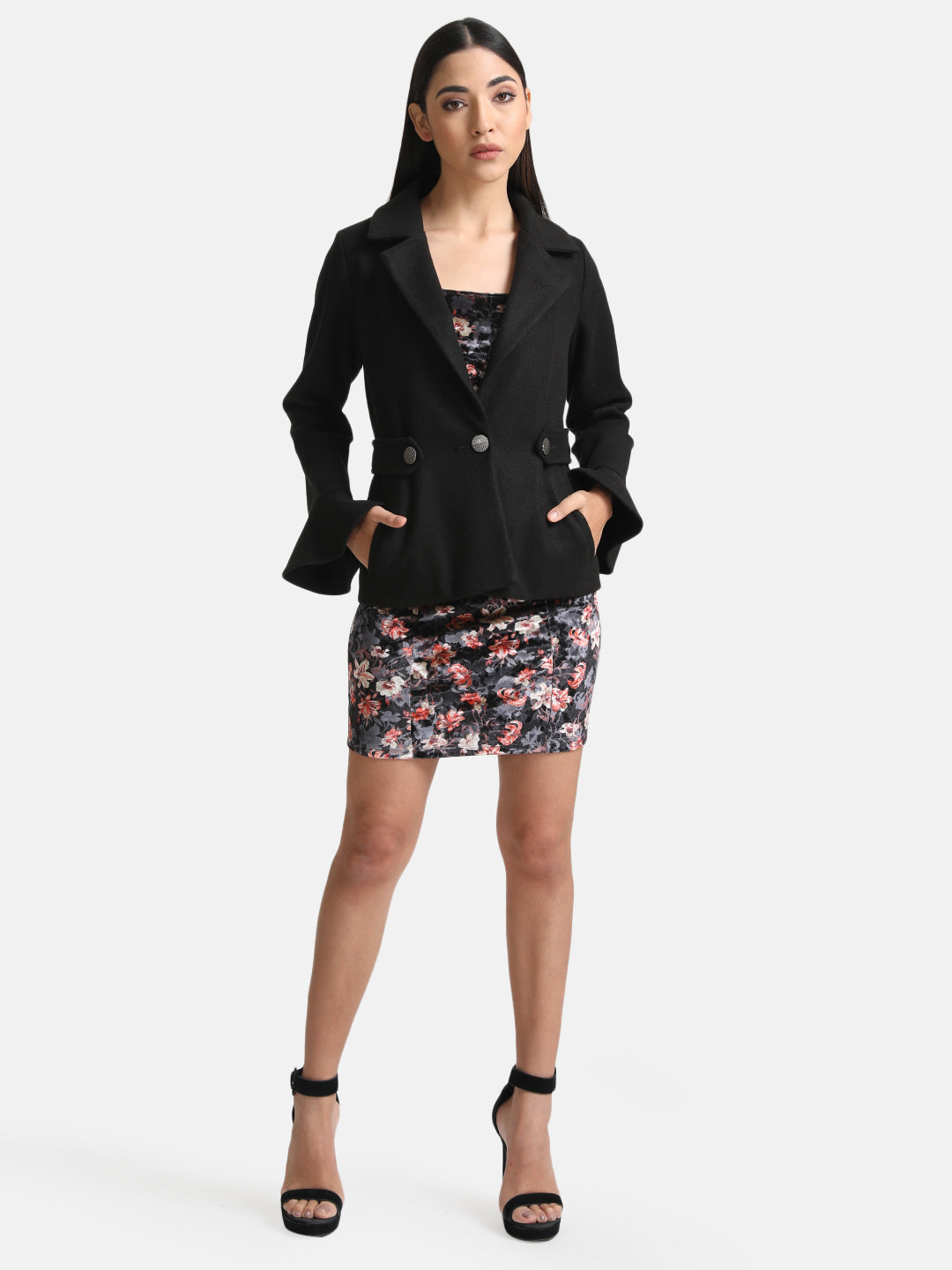 Jacket With Peplum Sleeves