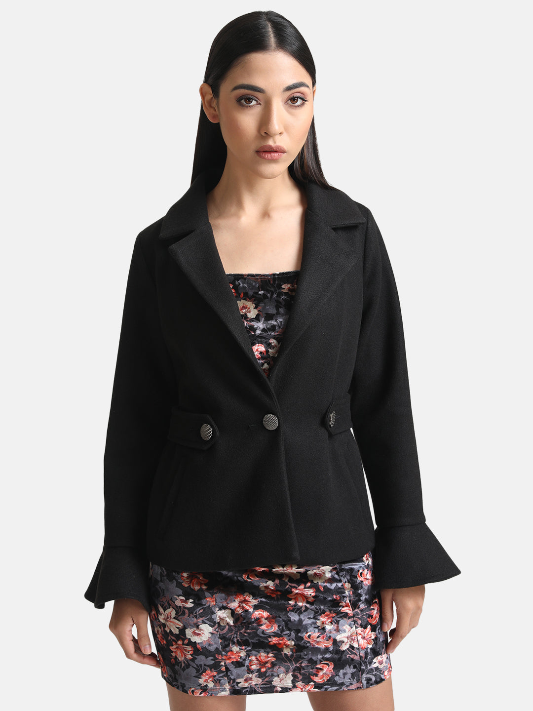 Jacket With Peplum Sleeves