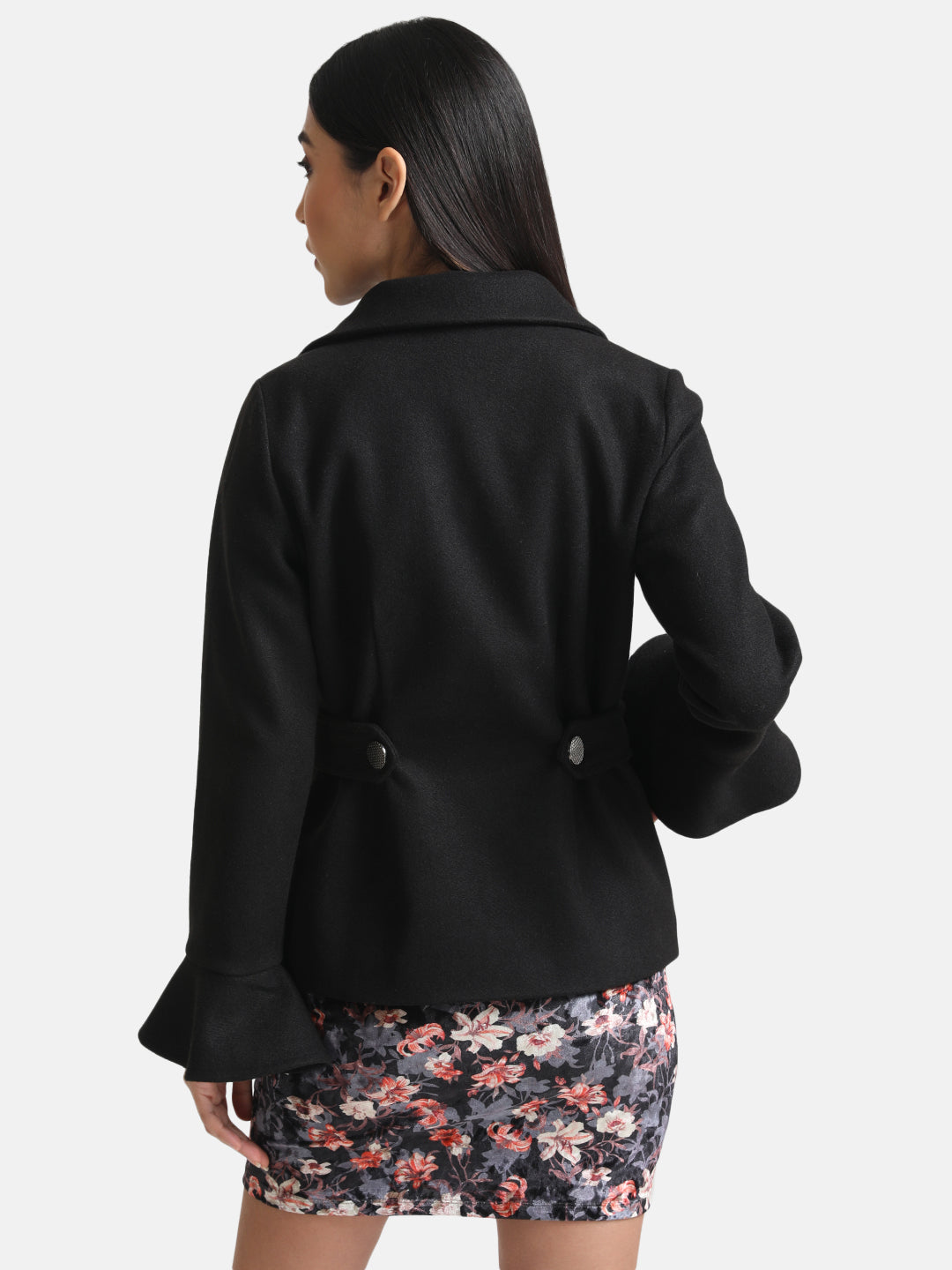 Jacket With Peplum Sleeves