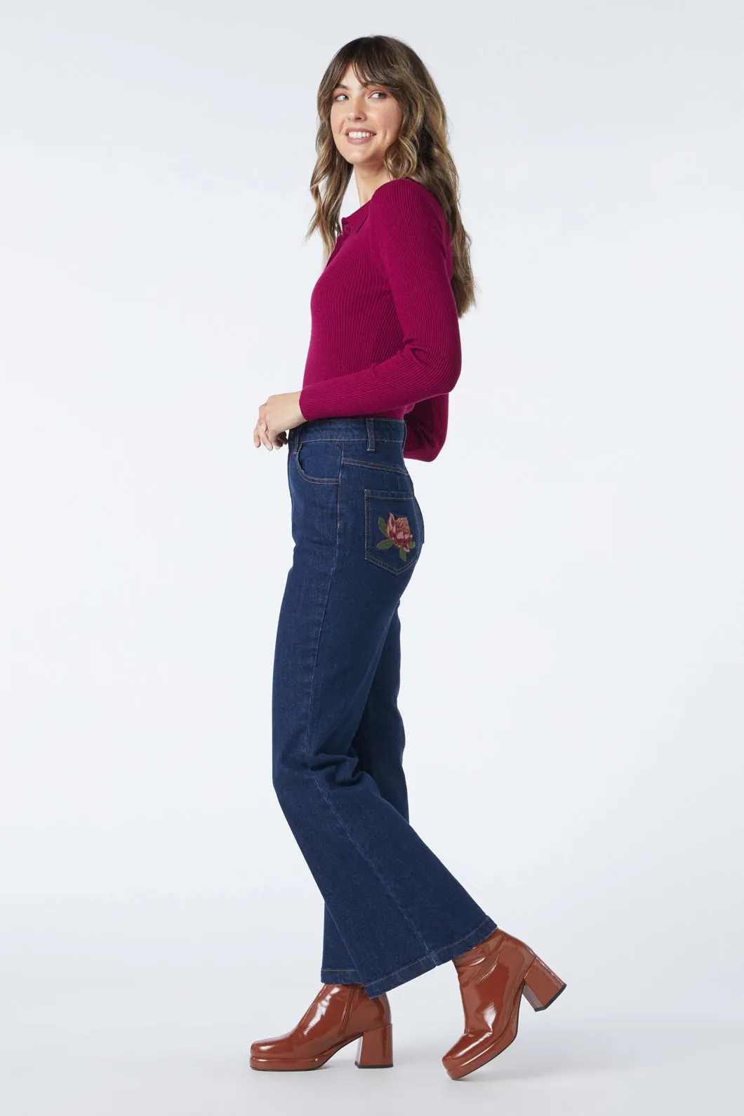 Josie Embroidered Jean